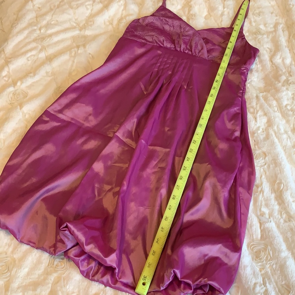 SANGRIA Pink Cocktail Dress V-Neck Crossover Chest Spaghetti Straps EUC - Picture 10 of 10